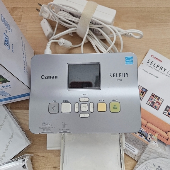 Canon Selphy CP780 Silver Lightweight Portable Digital Compact Photo Printer - Picture 5 of 9